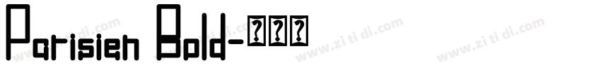 Parisien Bold字体转换